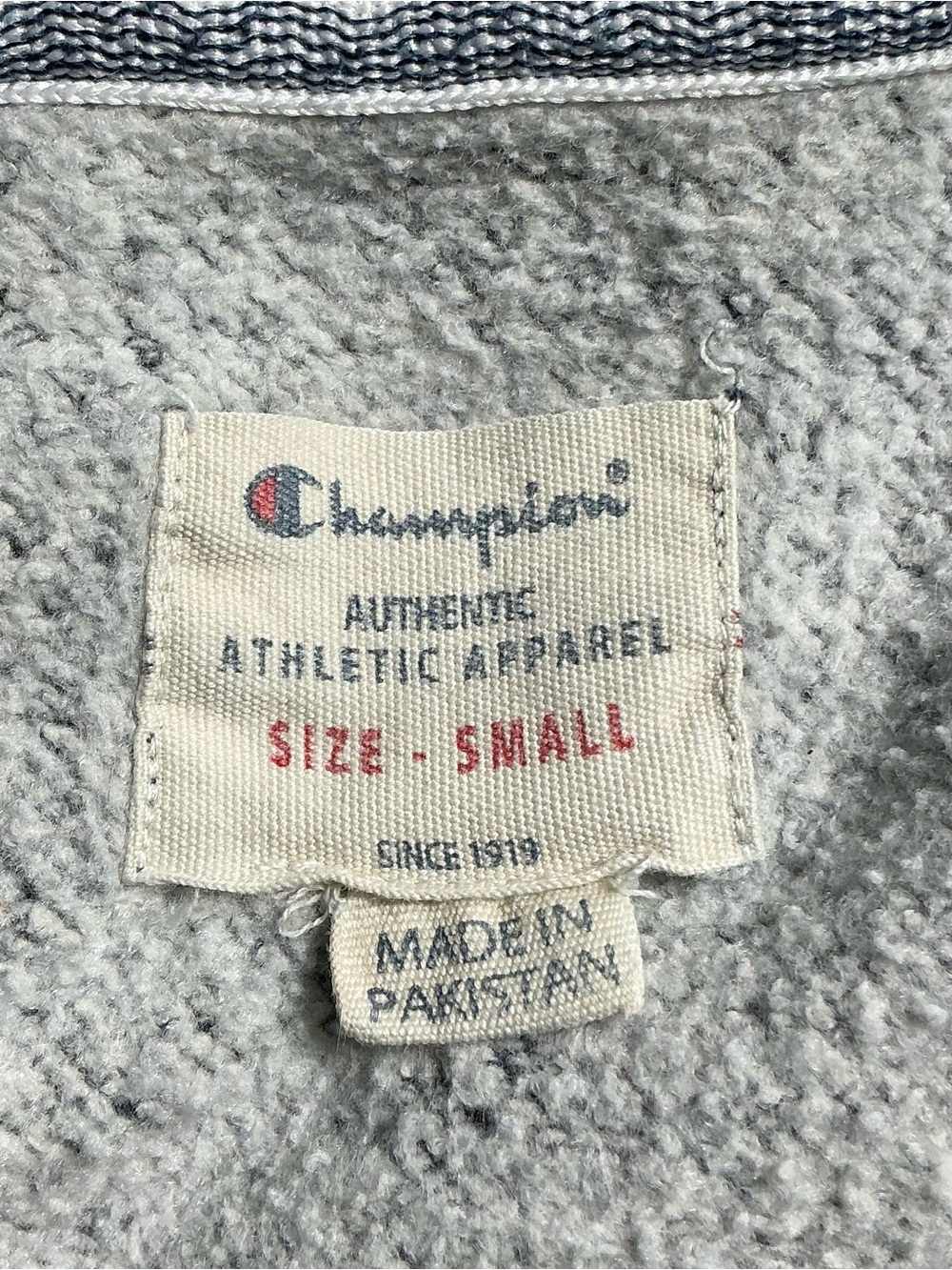 Champion Men’s Hoodie Size Small N.Y. Spellout  Blue Gold Pullover Sweatshirt - Picture 5 of 16